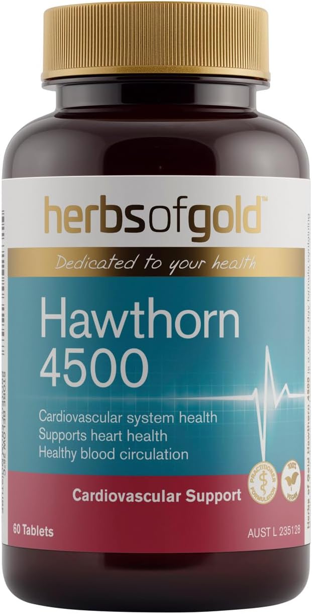 Herbs of Gold - Hawthorn 4500 - 60 Tablets