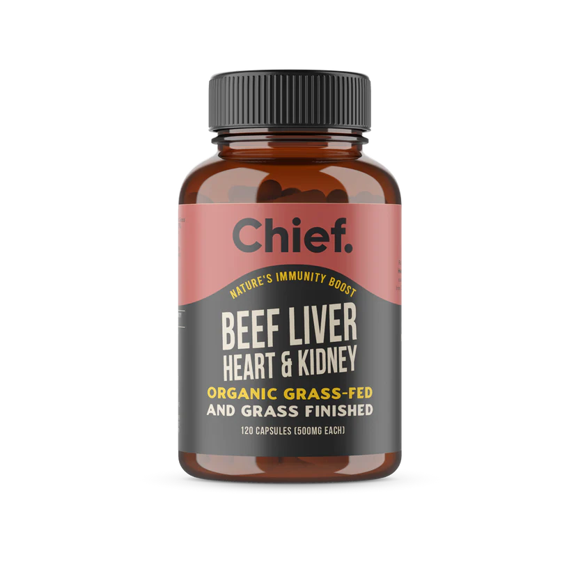 Chief | Organic Beef Liver Heart & Kidney Immunity Boost Capsules | 120