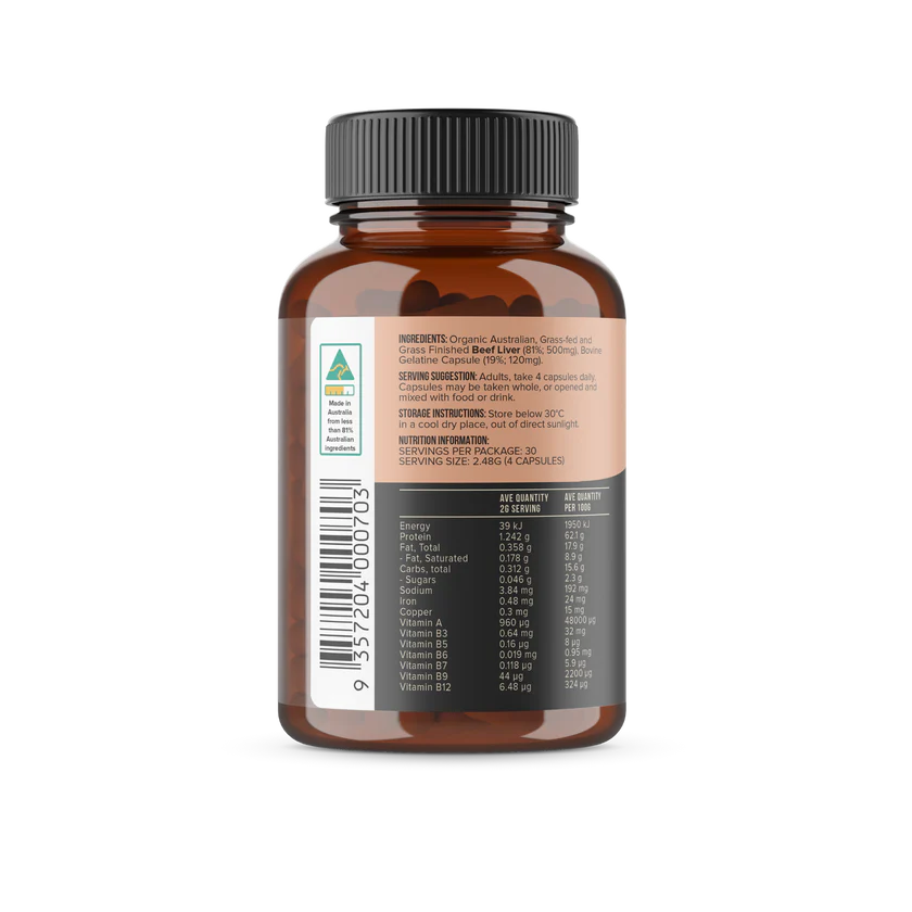 Chief | Organic Beef Liver Energy Capsules | 120