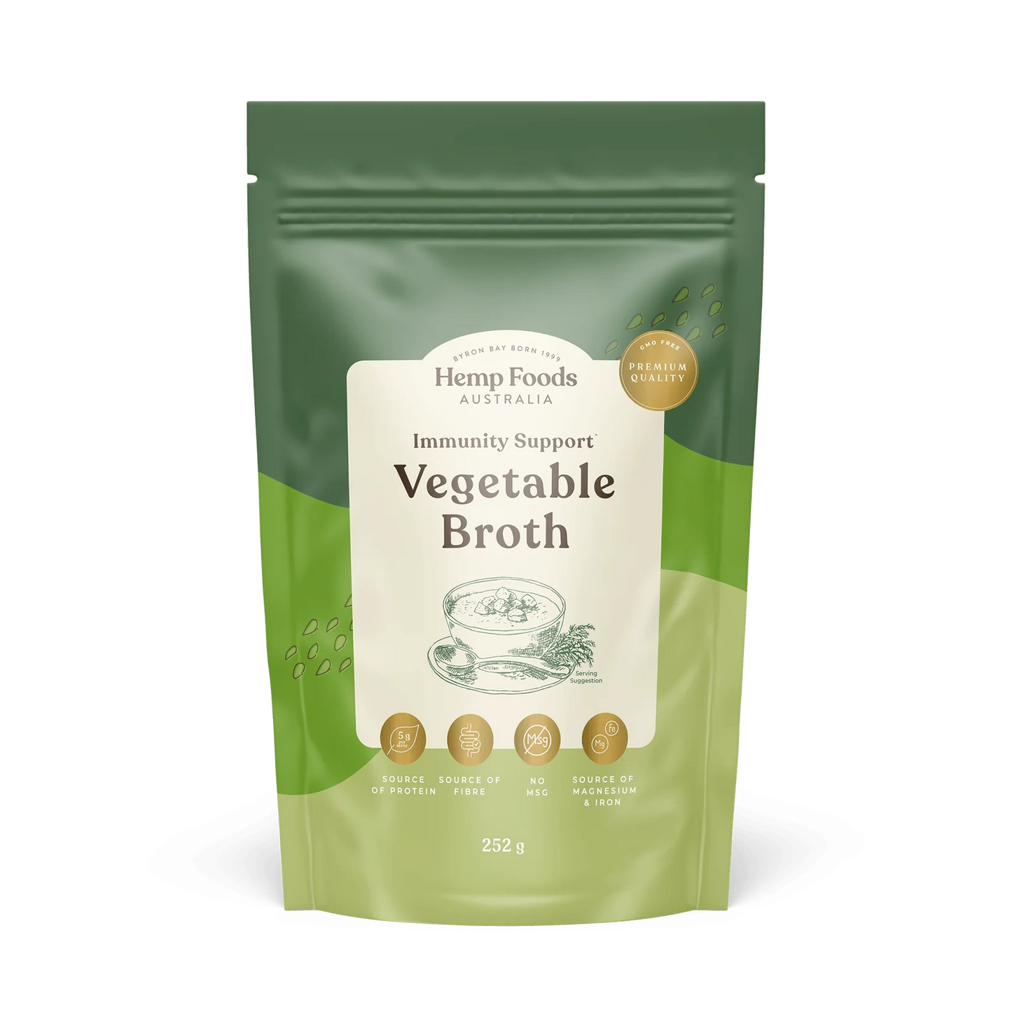 Hemp Foods Australia - Immune Support Vegetable Broth - 252g - 18 serves