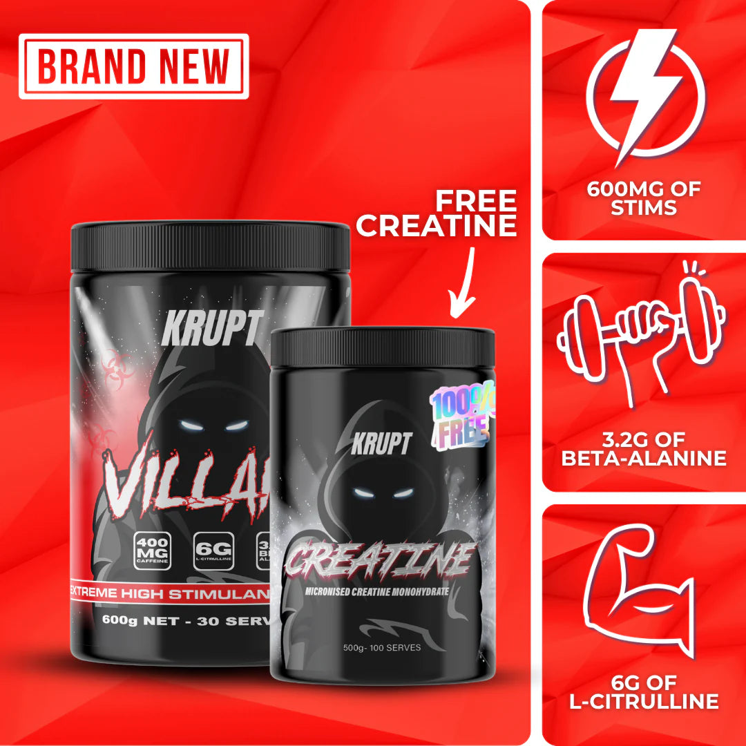 KRUPT | Villain | High Stim Pre workout