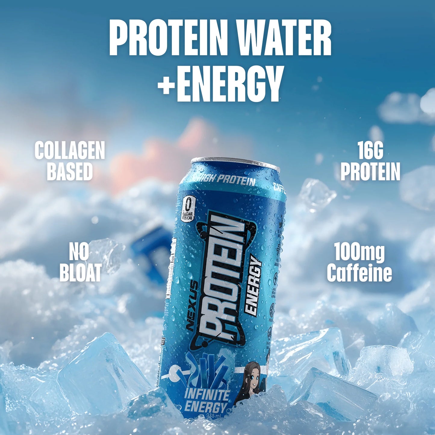 Nexus - Super Protein Sparkling Water - 355ml RTD