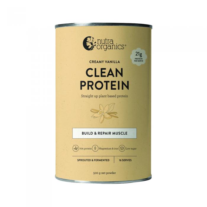Nutra Organics - Clean Protein - Plant Based Protein Powder - 500g