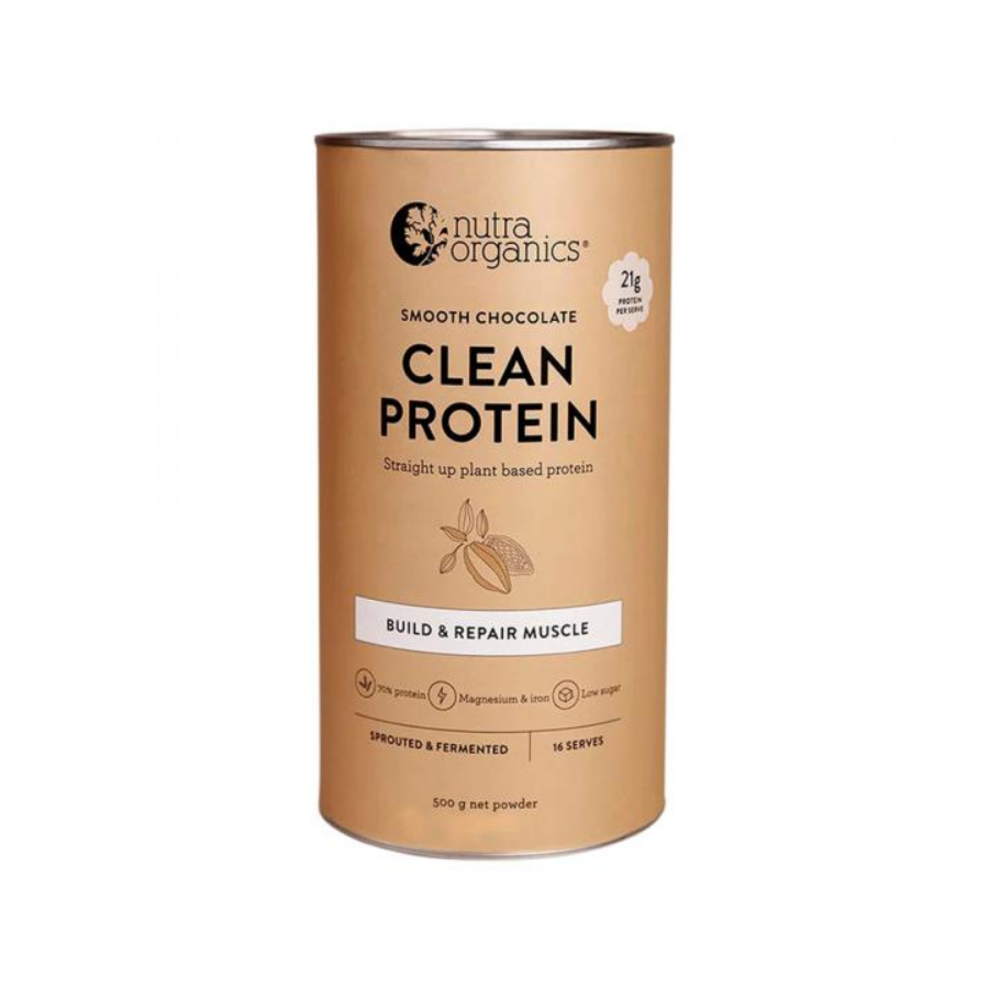 Nutra Organics - Clean Protein - Plant Based Protein Powder - 500g