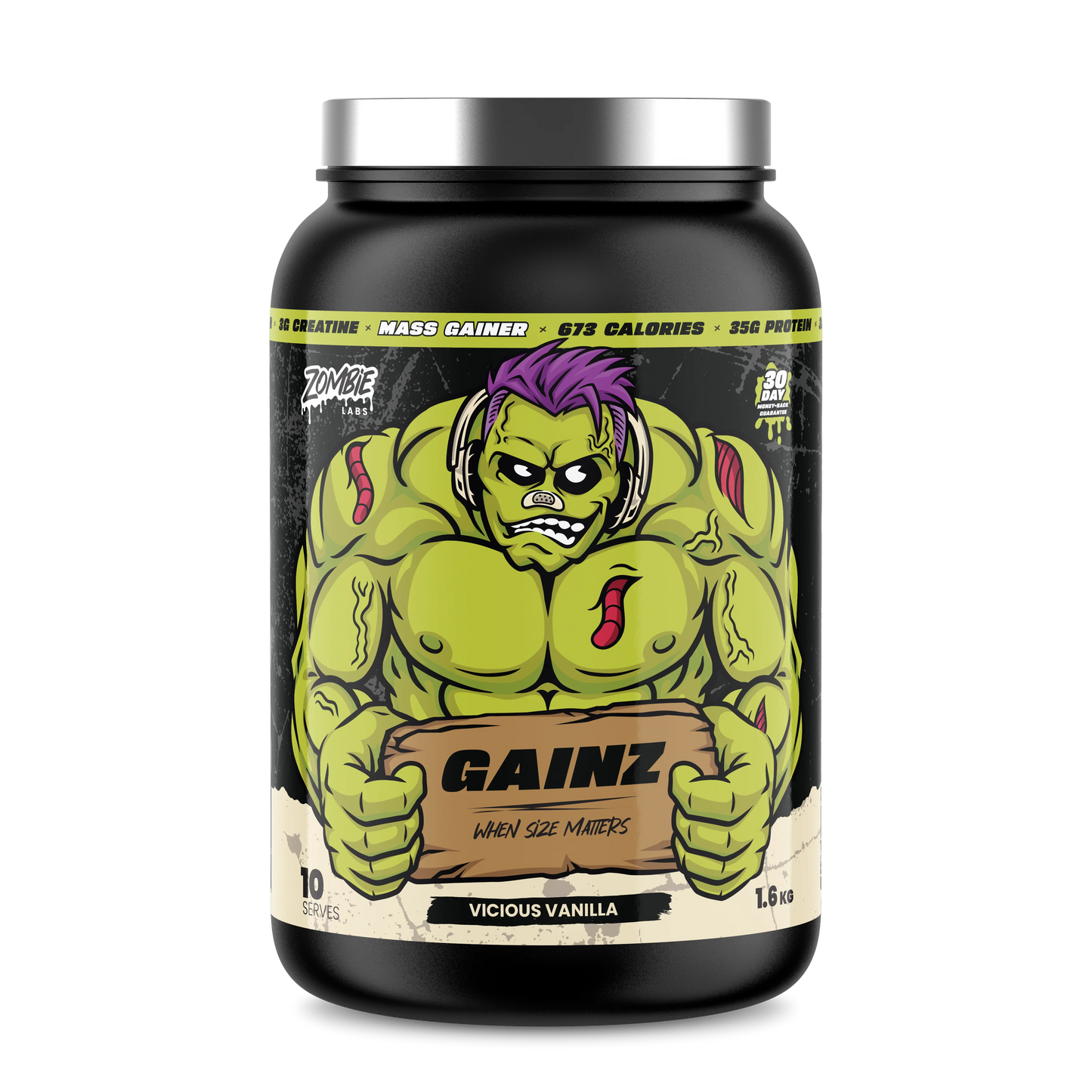 Zombie Labs - Gainz Protein Powder- 10 Serves / 1.6kg