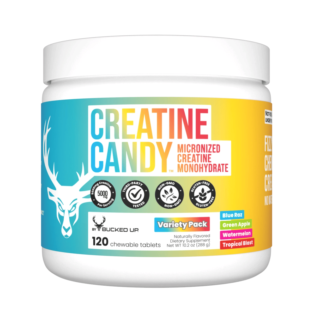 Bucked Up | Creatine Candy | 120 Chewable Tablets