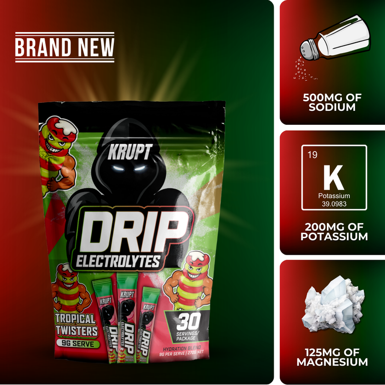 KRUPT | Drip Hydration | Tropical Twister | 30 serves