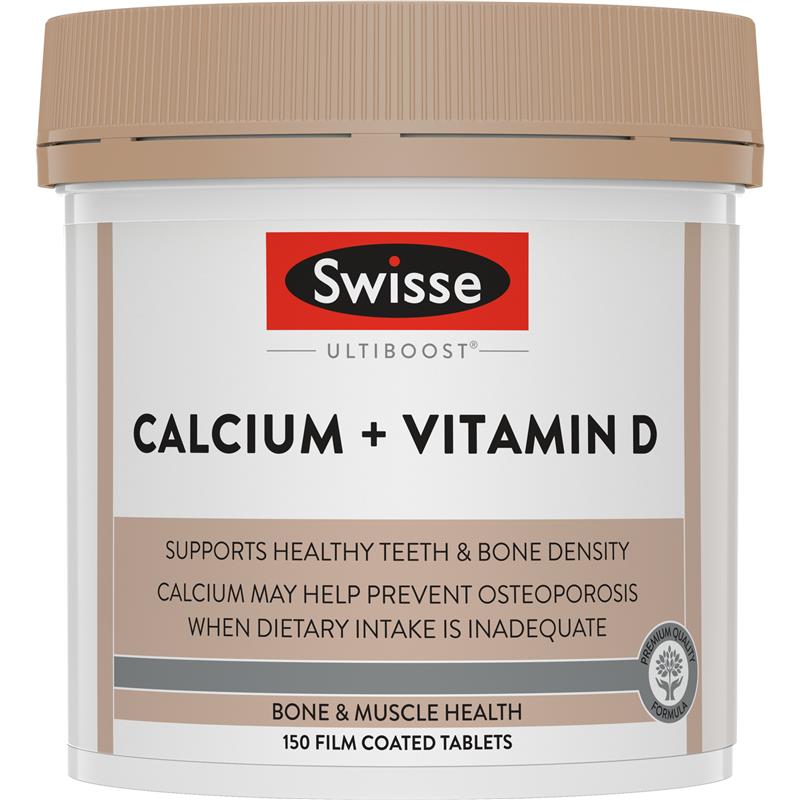 SWISSE | Calcium + Vitamin D | 150 Tablets