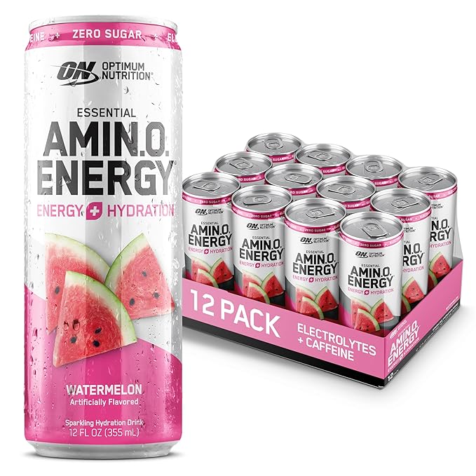 ON | Optimum Nutrition | Amino Energy + Electrolytes | Sparkling Energy Drink | 355ml Can