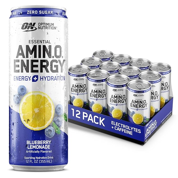 ON | Optimum Nutrition | Amino Energy + Electrolytes | Sparkling Energy Drink | 355ml Can