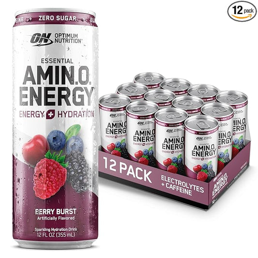 ON | Optimum Nutrition | Amino Energy + Electrolytes | Sparkling Energy Drink | 355ml Can