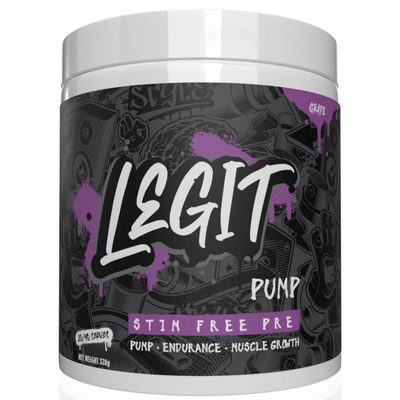 Legit Supps - Pump Stim Free Pre Workout 40 Serves