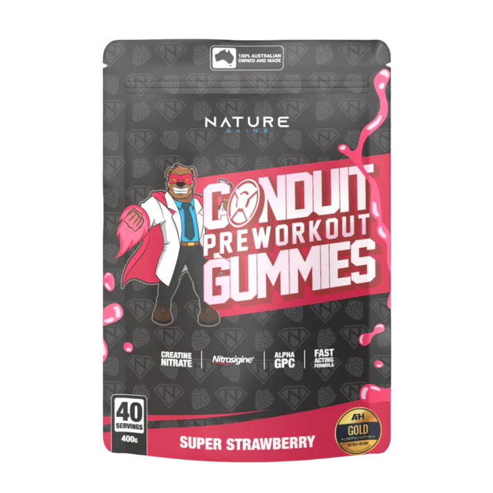 NATURE GAINS | NG LABS | PRE WORKOUT GUMMIES | CONDUIT | 40 SERVES