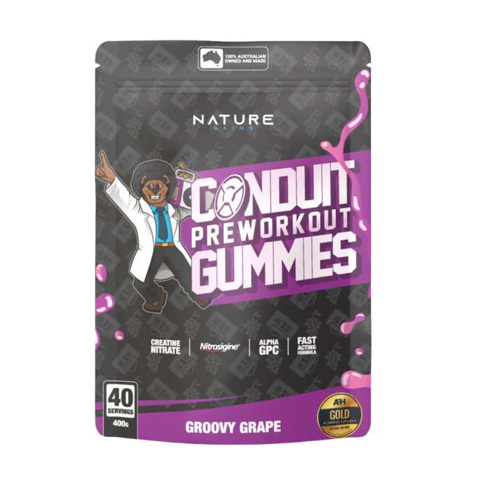 NATURE GAINS | NG LABS | PRE WORKOUT GUMMIES | CONDUIT | 40 SERVES