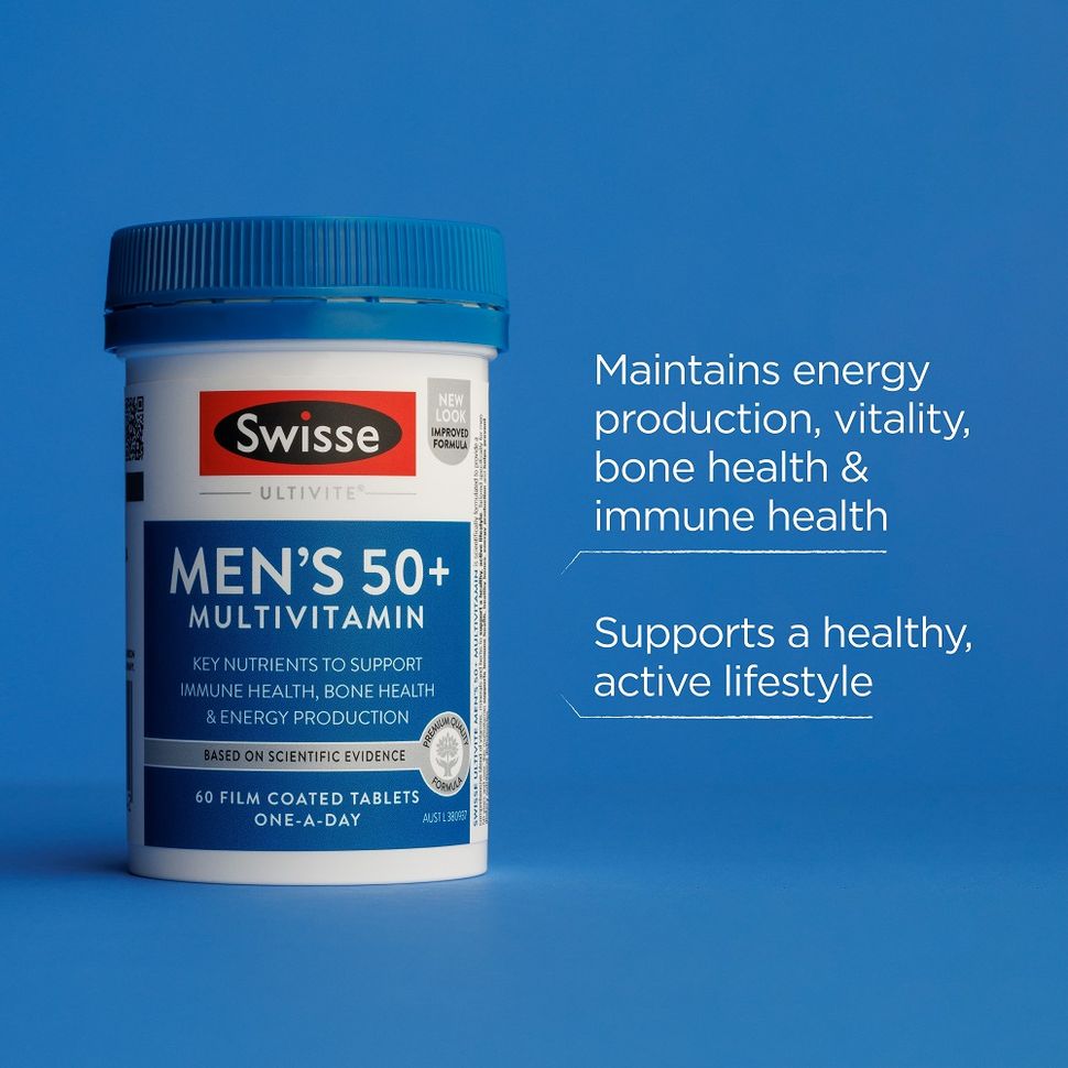 SWISSE | Men's Multivitamin 50+ | 60 Tabs