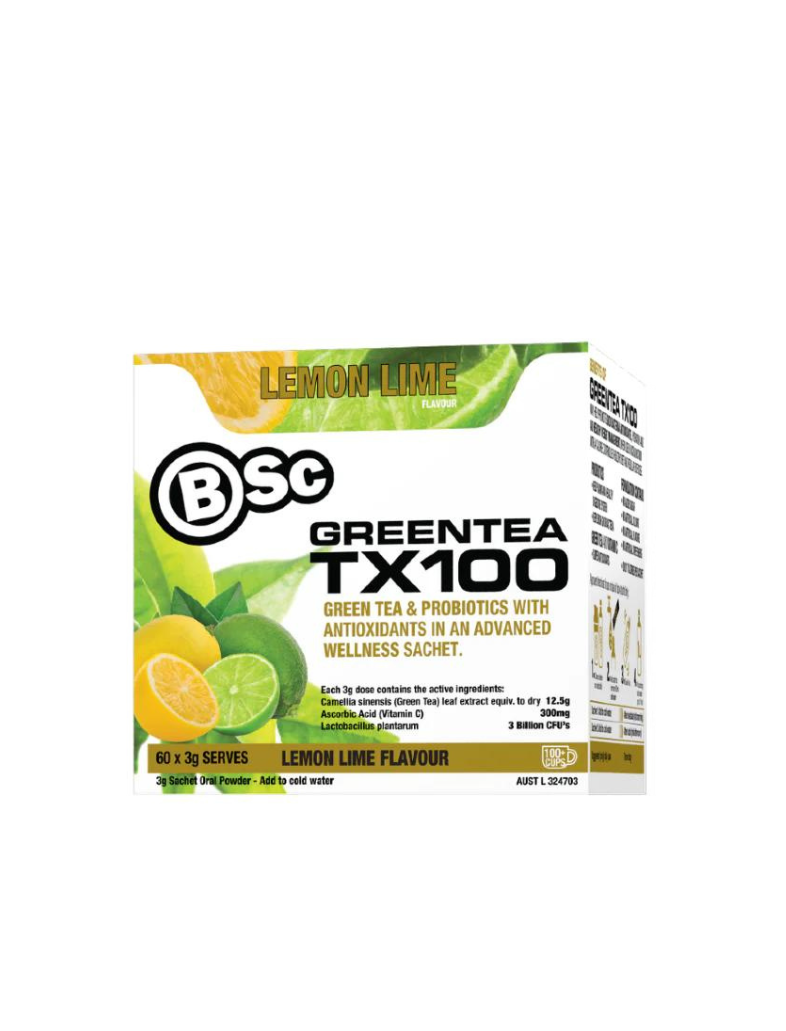 BSc - Green Tea TX100 Super Berry 60x3g Serve.