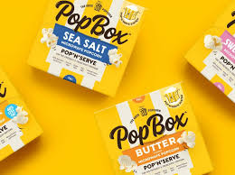 Pop Box | Microwave Popcorn | Sea Salt | 100g