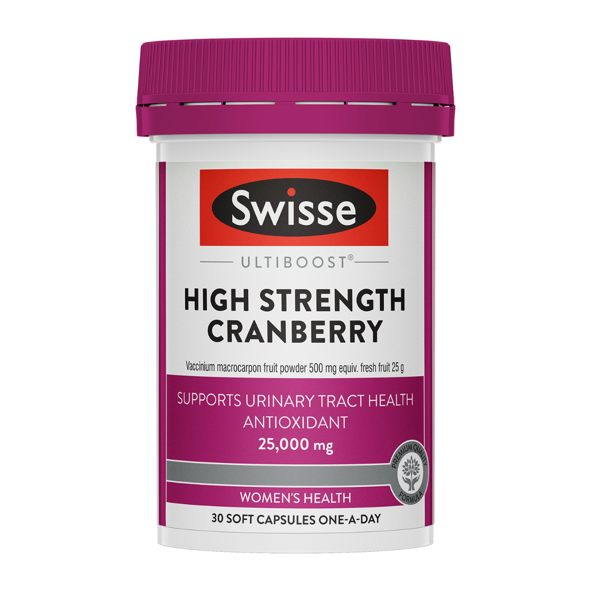 SWISSE - High Strength Cranberry - 30 Soft Capsules
