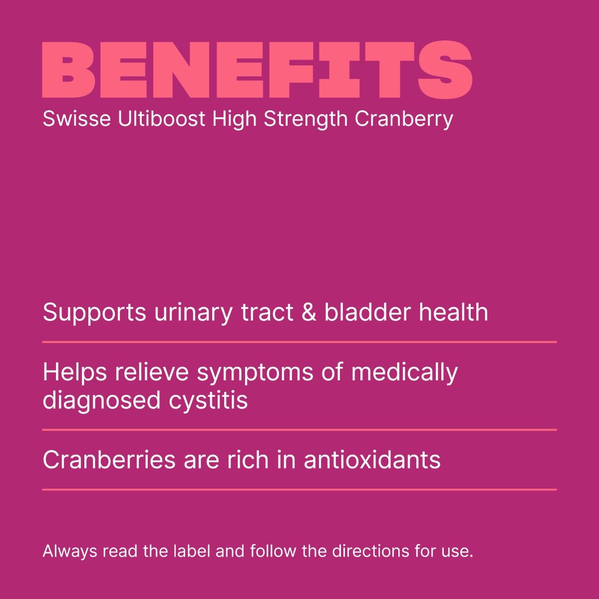 SWISSE - High Strength Cranberry - 30 Soft Capsules