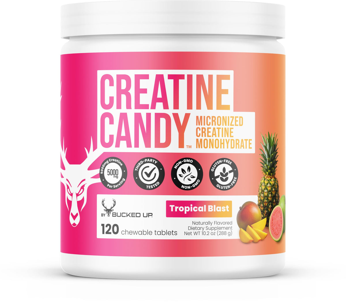 Bucked Up | Creatine Candy | 120 Chewable Tablets