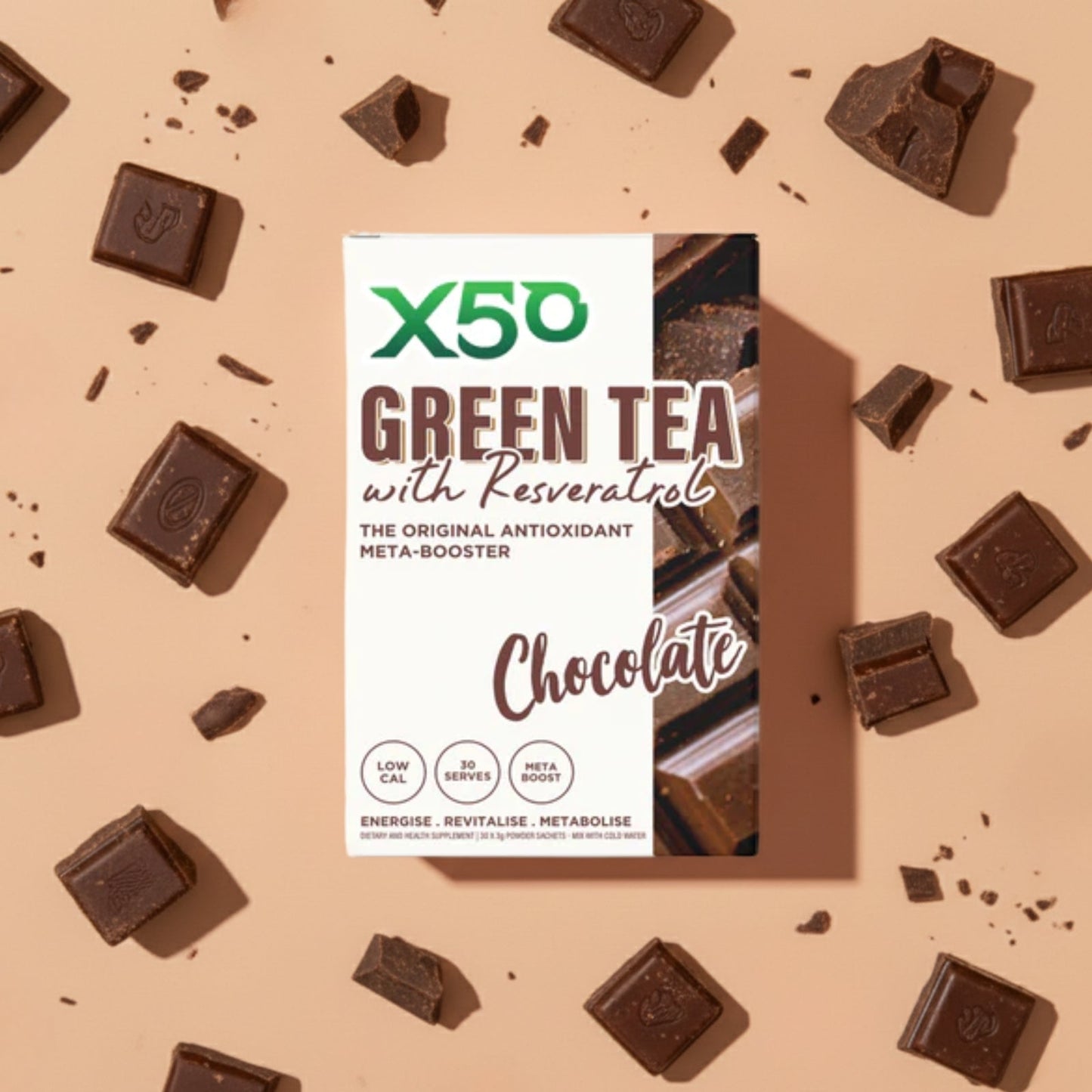 X50 | Green Tea + Reaveratrol | 30 Serves