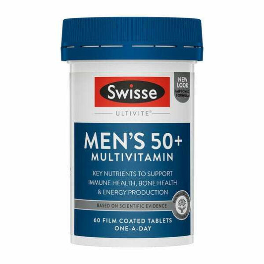 SWISSE | Men's Multivitamin 50+ | 60 Tabs