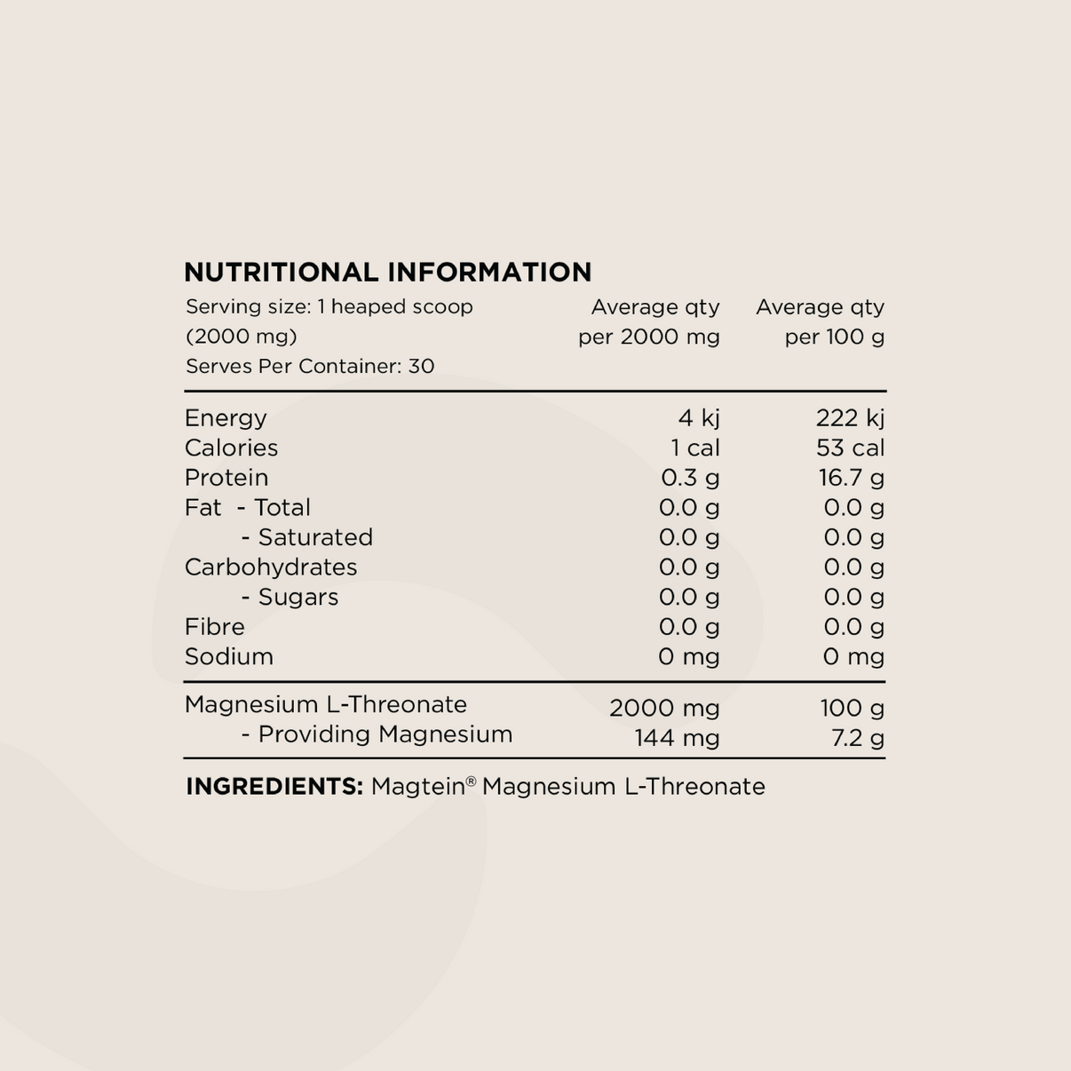 Switch - Mag3 - Unflavoured  -  30 serves