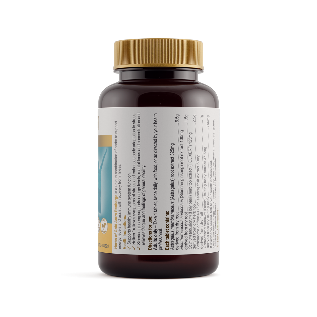 Herbs of Gold - Astra Recharge - 60 tablets