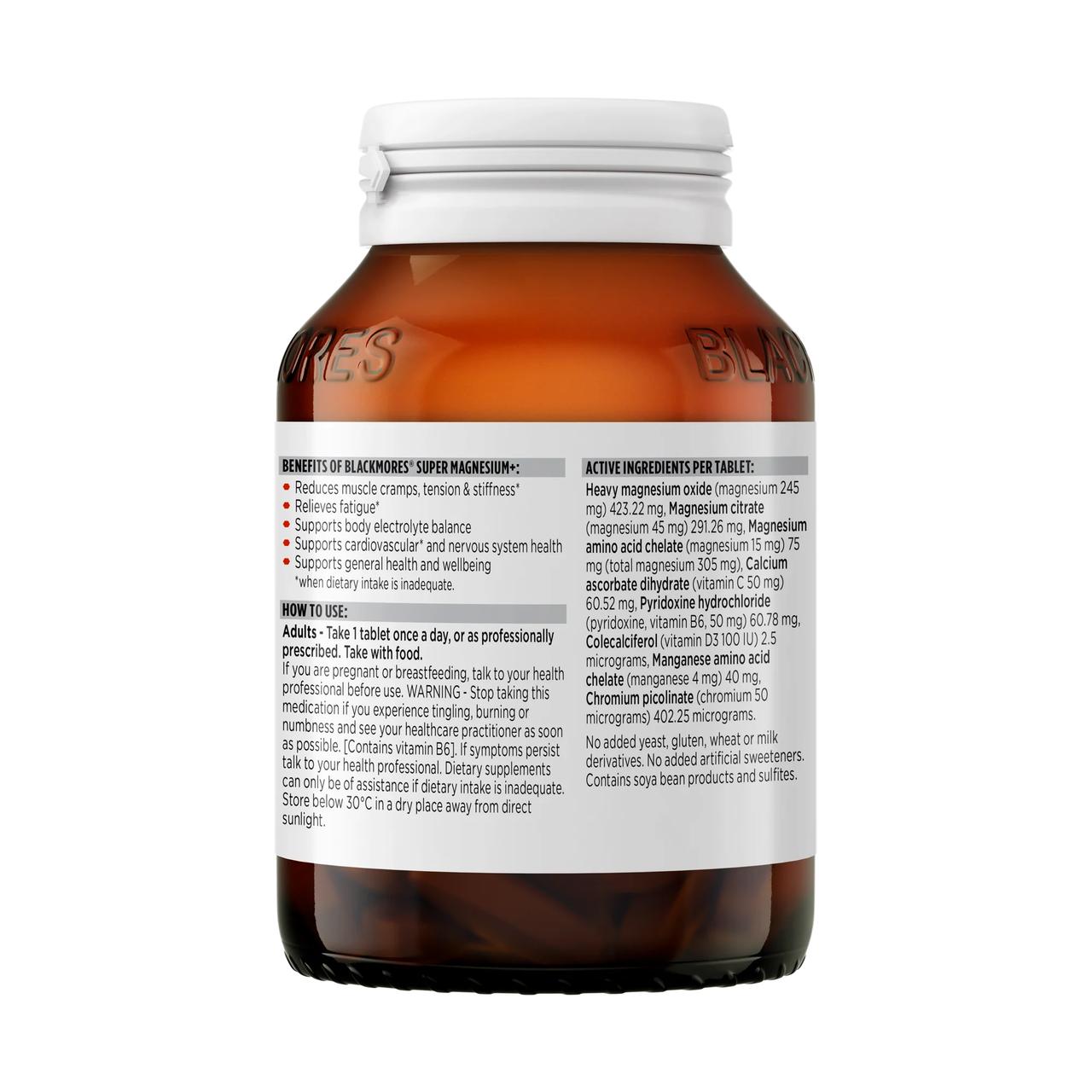 Blackmores - Super Magnesium+ - 100 Tablets