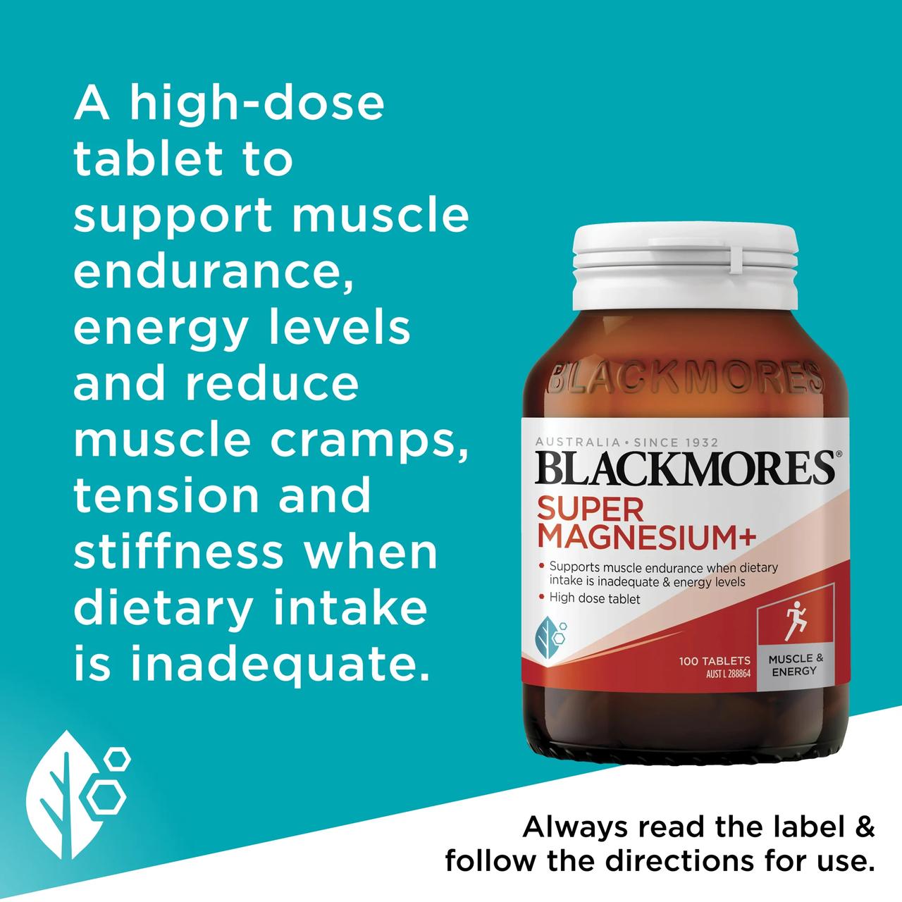 Blackmores - Super Magnesium+ - 100 Tablets