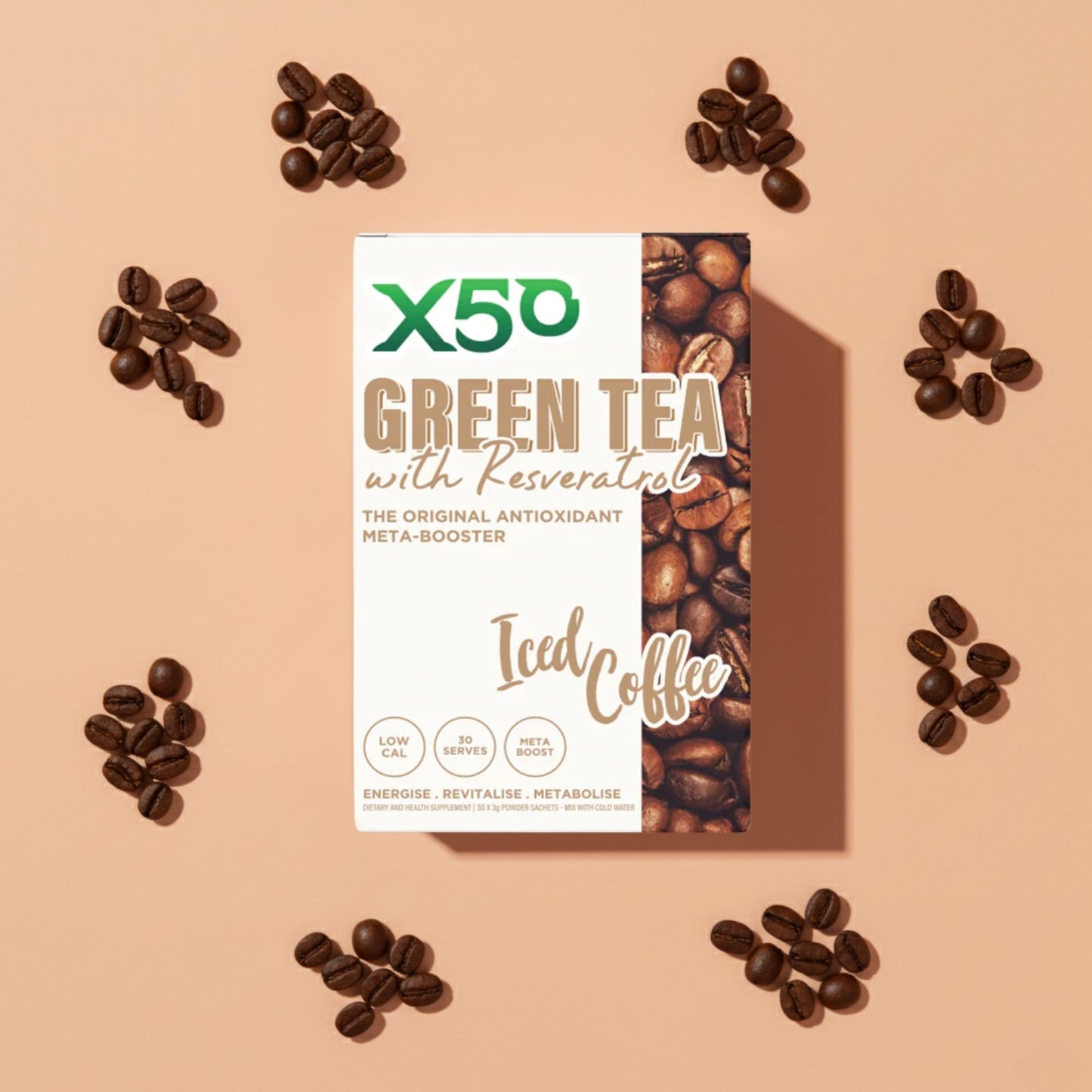 X50 | Green Tea + Reaveratrol | 30 Serves