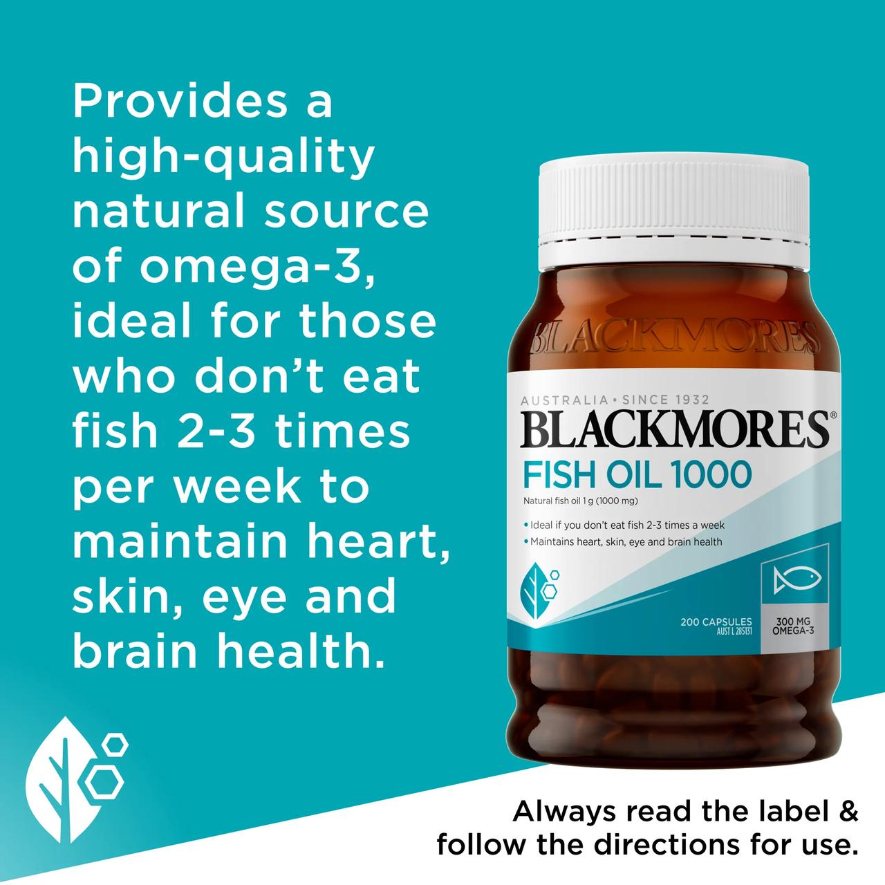 Blackmores - Fish Oil 1000 - 200 capsules