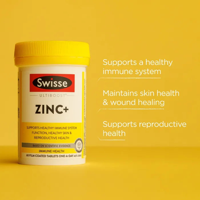 SWISSE | Zinc | 60 Tablets