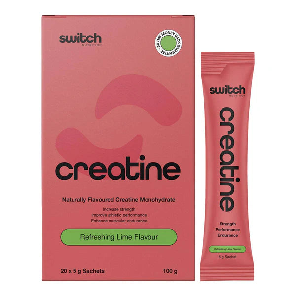 Switch Nutrition Flavoured Creatine Monohydrate - 20 serve sachet box